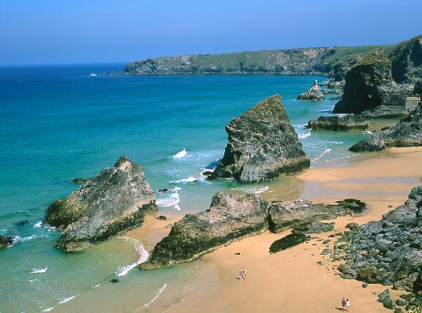 Bedruthan Steps Carnewas Noth Cornwall