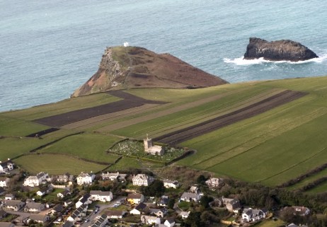 Headland showing Church, Lookout, Stiches & Bungalow